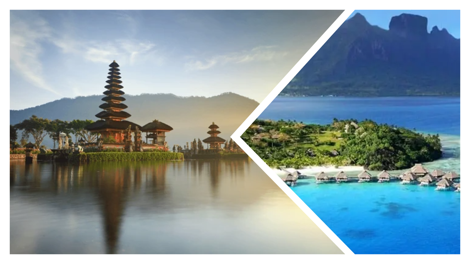 Pemandangan panorama Bali – Pura di atas air